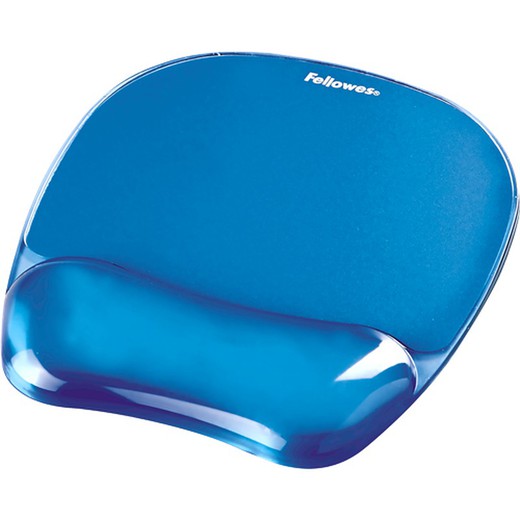 Crystal™ Gel Mouse Pad and Wrist Rest Blue