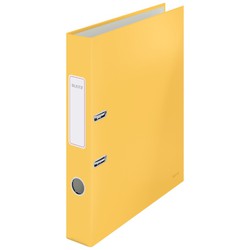 Classeur à levier Leitz Cosy Carton ligné. 180º. DIN A4. 50mm jaune