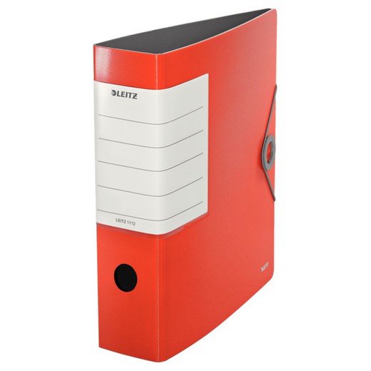 Cartella Leitz Solid DIN A4 ad arco a leva, dorso 75 mm. rosso chiaro