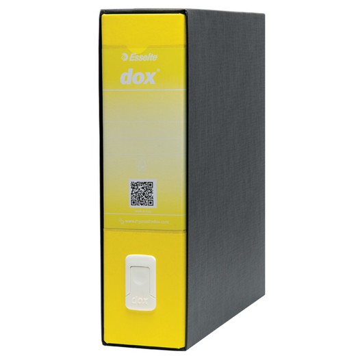 DOX filing cabinet with DIN A4 box (28.5X31.5 cm), spine 80 mm. yellow