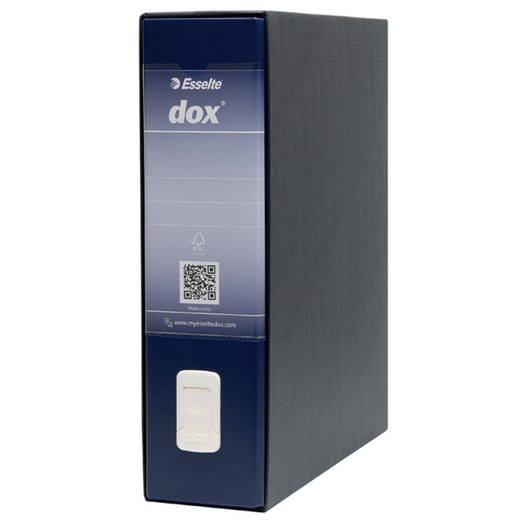 DOX filing cabinet with DIN A4 box (28.5X31.5 cm), spine 80 mm. blue