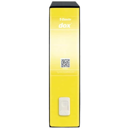 DOX file with Folio box (28.5X35 cm), spine 80 mm. yellow