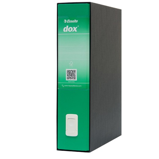 DOX file with Folio box (28.5X35 cm), spine 80 mm. green