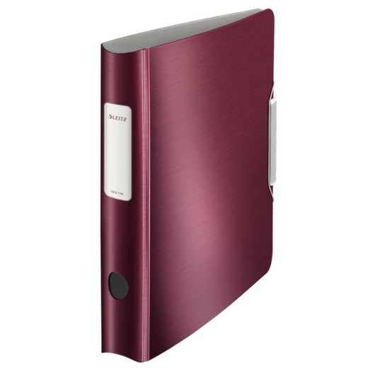 Leitz Active Style filing cabinet. Polyfoam. 180º. DIN A4, spine 65 mm. Garnet red