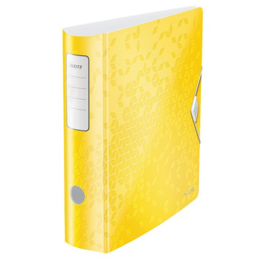 Leitz Active WOW filing cabinet. Polyfoam. 180º. DIN A4, spine 82 mm. yellow