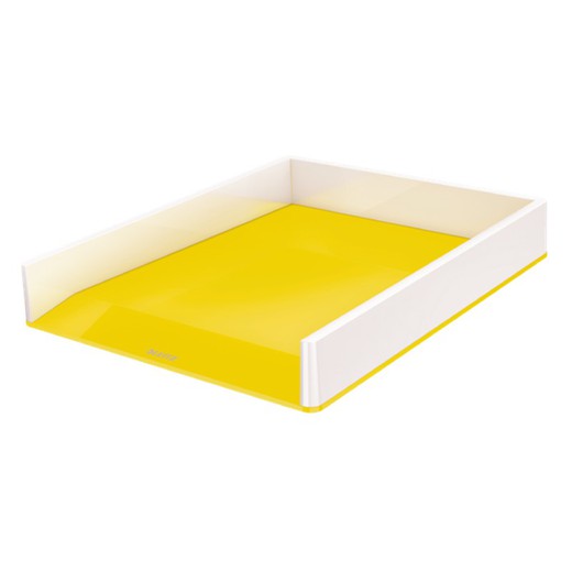 Bandeja Leitz WOW DUAL, amarillo/blanco