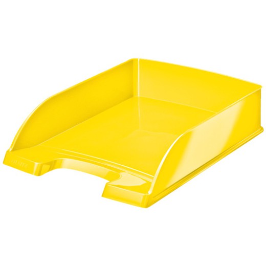 Leitz WOW tray. Portrait format, A4, yellow