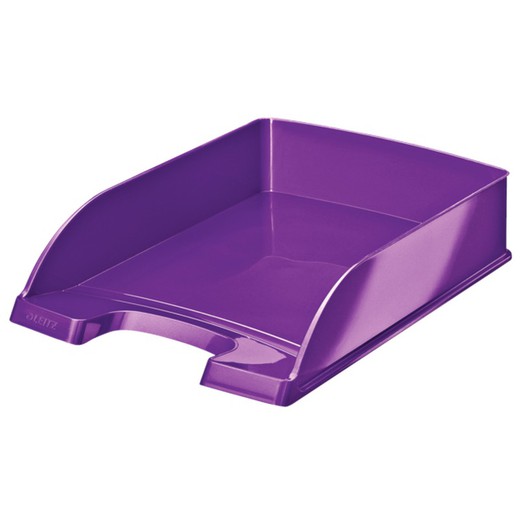 Leitz WOW tray. Portrait format, A4, purple