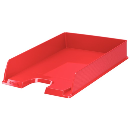 Europost document tray. Opaque. Portrait format, A4, Vivid red