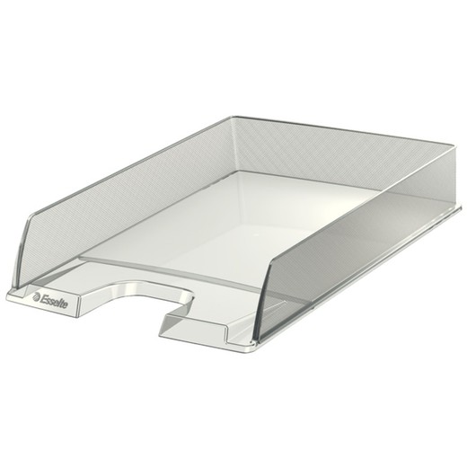 Europost document tray. Transparent. Portrait format, A4, glass