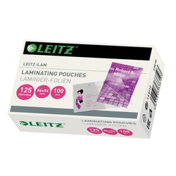 Bolsas plastificación Leitz Tarjeta de crédito. 54 x 86 mm. (Caja 100 ) 125 micras