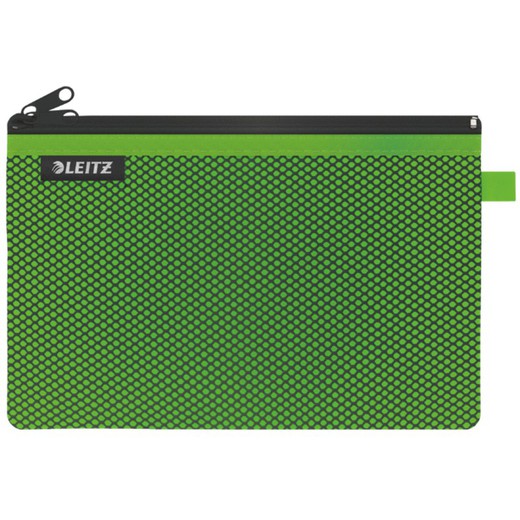 Bolsita nylon 2 departamentos WOW verde (23 x 15 cm) L