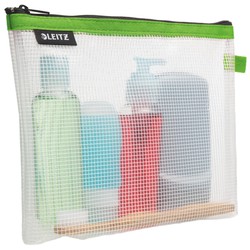 Sachet étanche WOW vert (24 x 17 cm, avec fond extensible) cosmétiques