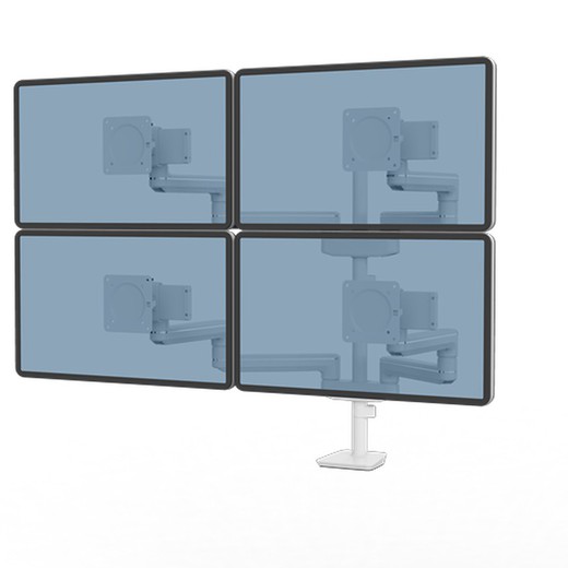 Brazo para monitor Tallo Modular™ 4FFS Blanco
