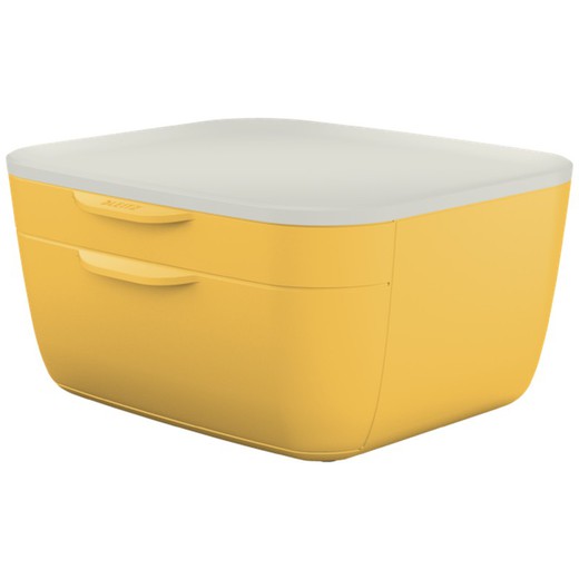 Armadio Leitz Cosy a 2 cassetti, giallo