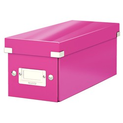 Caja Click & Store CD Box (143x147x352 mm), fucsia