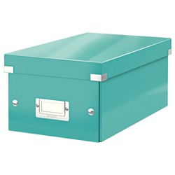 Cliquez & Boîte DVD Store (206x147x352 mm), turquoise