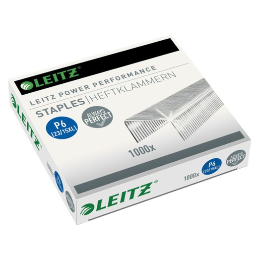 Box of 1000 galvanized Leitz 23/15 XL staples