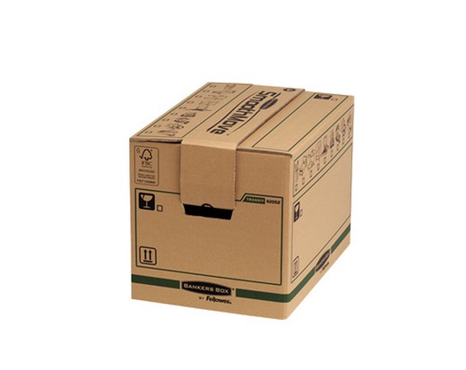 Self-Assembly Moving Box 37.5L (304x304x406mm) Prime Ultra Heavy Duty with Reinforced Handles