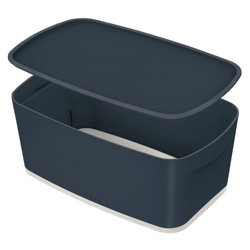 Caja Leitz MyBox Cosy pequeña con tapa, gris