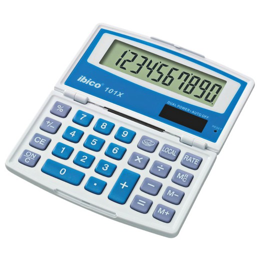 IBICO 101X calculator (blister), white/blue