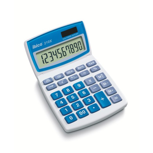 Calculadora IBICO 210X, blanco/azul