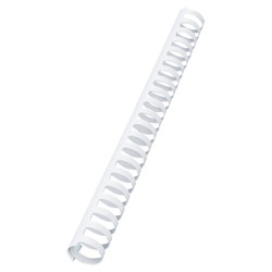 Plastic comb DIN A4 GBC 25 mm (Box 50), white