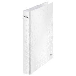 Carpeta anillas Leitz WOW. 4 anillas D 25 mm. DIN A4+ blanco