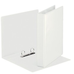 Carpeta canguro básica. DIN A4. 2 anillas D 25 mm. blanco