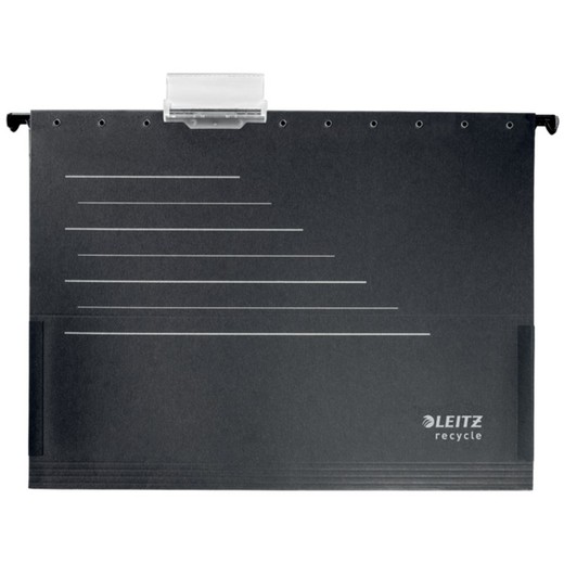 Leitz Recycle Alpha® Cardboard Hanging Pocket Folder. vertical access. Spine V. DIN A4.