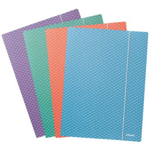 Colour'Breeze A4 Pappmappe mit 3 Klappen, sortiert