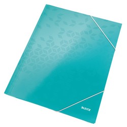 WOW 3 flap folder. DIN A4. cardboard, turquoise