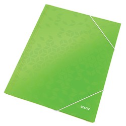 WOW 3 flap folder. DIN A4. cardboard, green