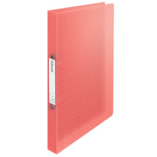 Esselte Colour'Breeze PP ring binder. 2 round rings of 25 mm. DIN A4, coral