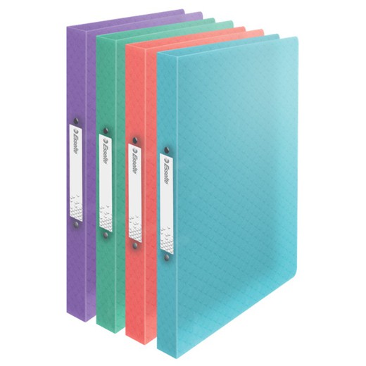 Esselte Colour'Breeze PP ring binder. 2 round rings of 25 mm. DIN A4, assorted