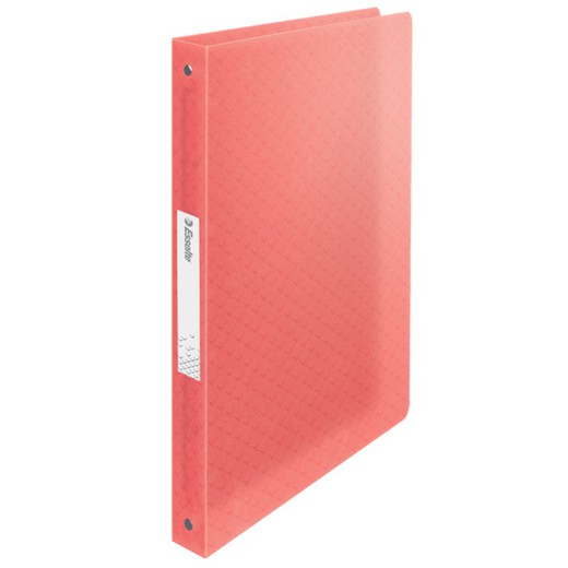 Esselte Colour'Breeze PP ring binder. 4 round rings of 25 mm. DIN A4, coral