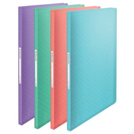 Carpeta de fundas Esselte Colour'Breeze PP. Tapas flexibles. 40 fundas. DIN A4, surtidos