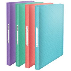 Esselte Colour'Breeze PP ærmemappe. Fleksible kasketter. 80 covers DIN A4, assorteret