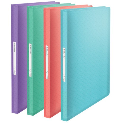 Carpeta de fundas Esselte Colour'Breeze PP. Tapas flexibles. 80 fundas. DIN A4, surtidos