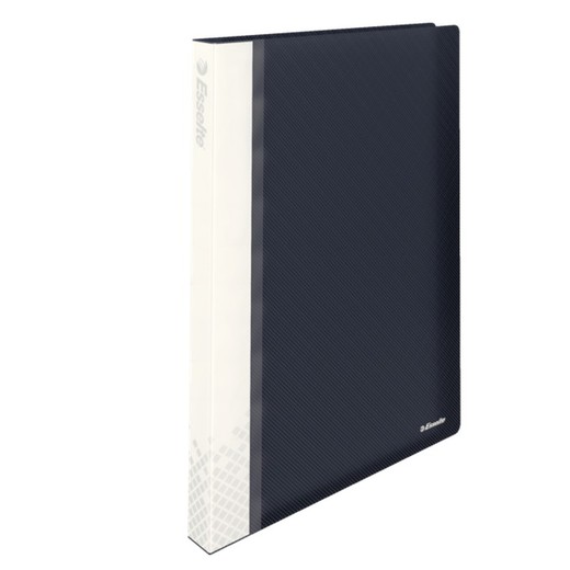 Esselte Vivida sleeve folder. P.P. Rigid covers. 40 covers. DIN A4, vivid black