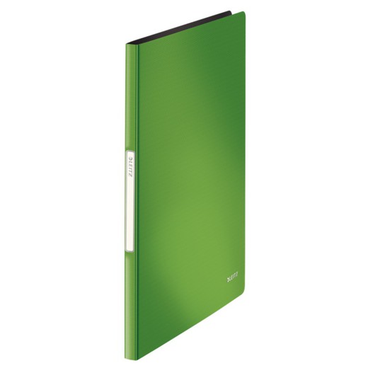 Carpeta de fundas Solid. PP. 20 fundas. DIN A4, verde