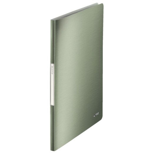 Style sleeve folder. P.P. 20 covers DIN A4, celadon green