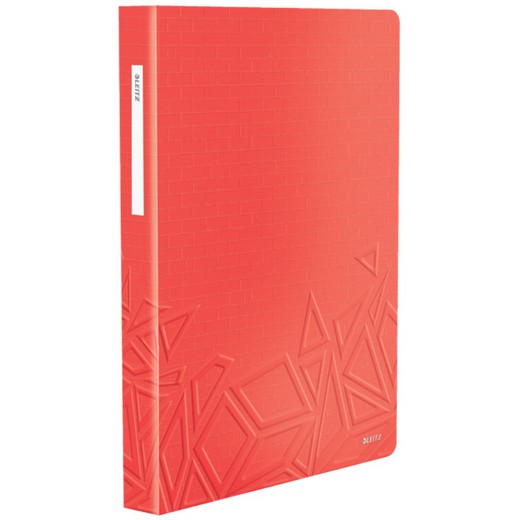 Carpeta de fundas Urban Chic. PP. 80 fundas. DIN A4, rojo