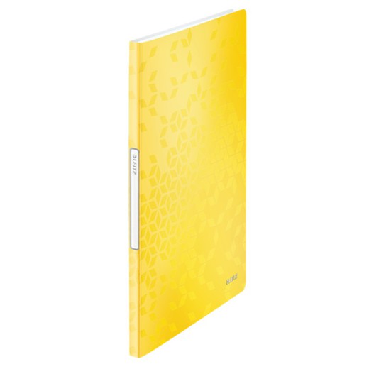 WOW sleeve folder. P.P. 20 covers DIN A4, yellow