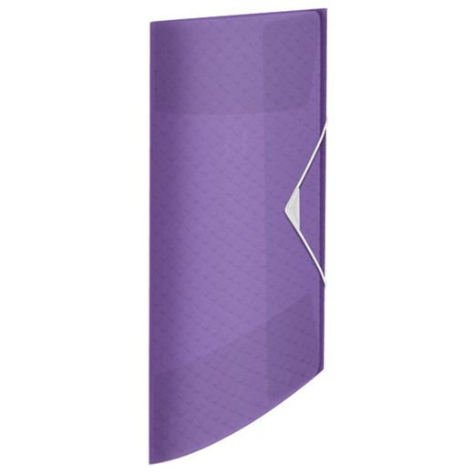 Carpeta de gomas Esselte Colour'Breeze. PP. Con 3 solapas. DIN A4, lavanda