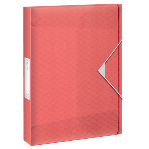 Esselte Colour'Breeze PP project folder. Spine 40mm. DIN A4, coral