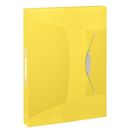 Esselte Vivida project folder. P.P. Spine 40mm. DIN A4, vivid yellow