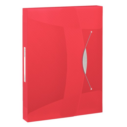 Esselte Vivida project folder. P.P. Spine 40mm. DIN A4, vivid red