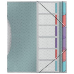 Clasificador Esselte Colour'Breeze PP. Con 6 separadores con índice, multicolor
