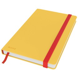 Caderno Leitz Cozy capa dura, 80 folhas, quadrado, DIN A5, amarelo